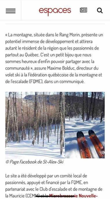 Chalet Riviere - Bord De Riviere - Romantique Saint-Alexis-des-Monts Εξωτερικό φωτογραφία